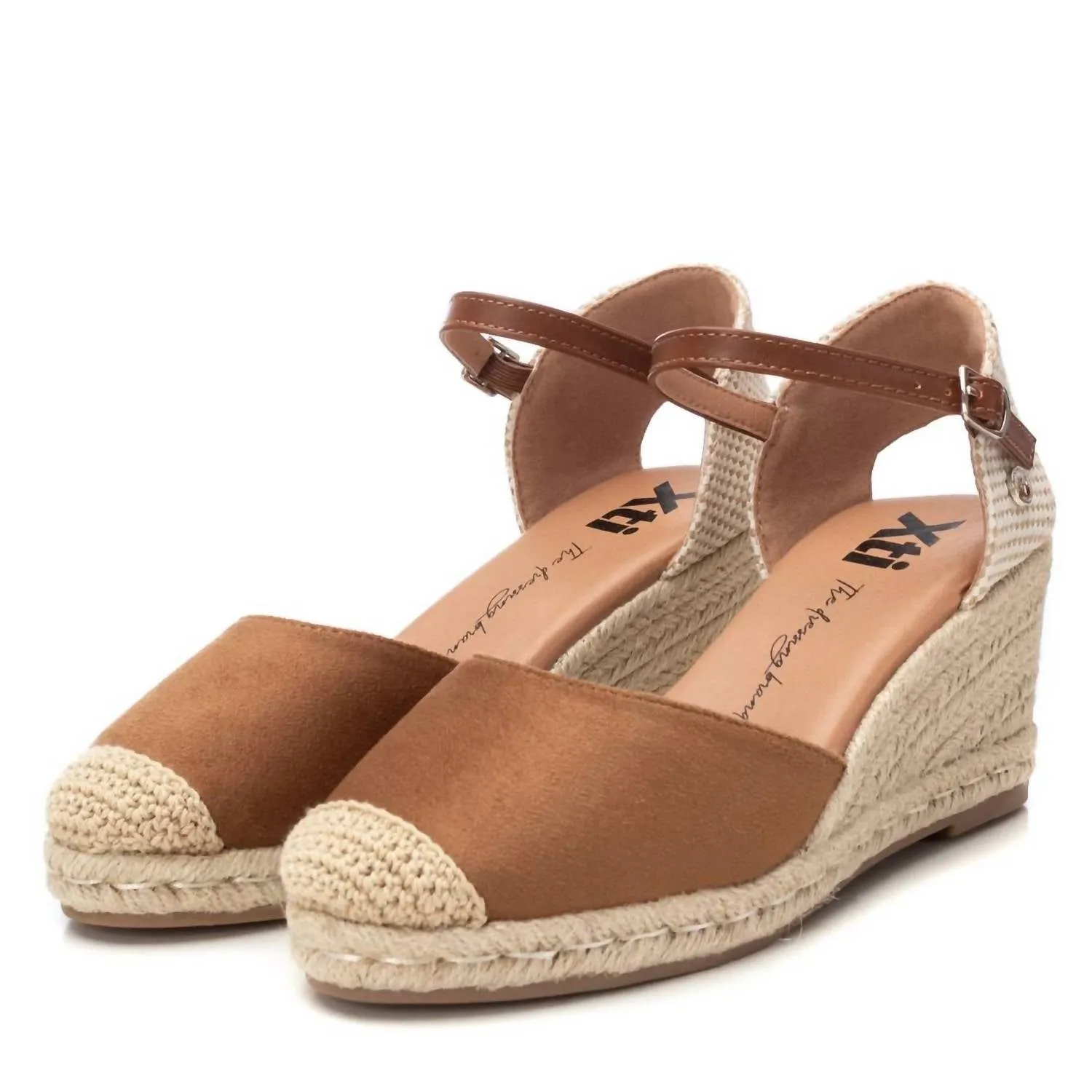Women's Wedge Sandals In Camel