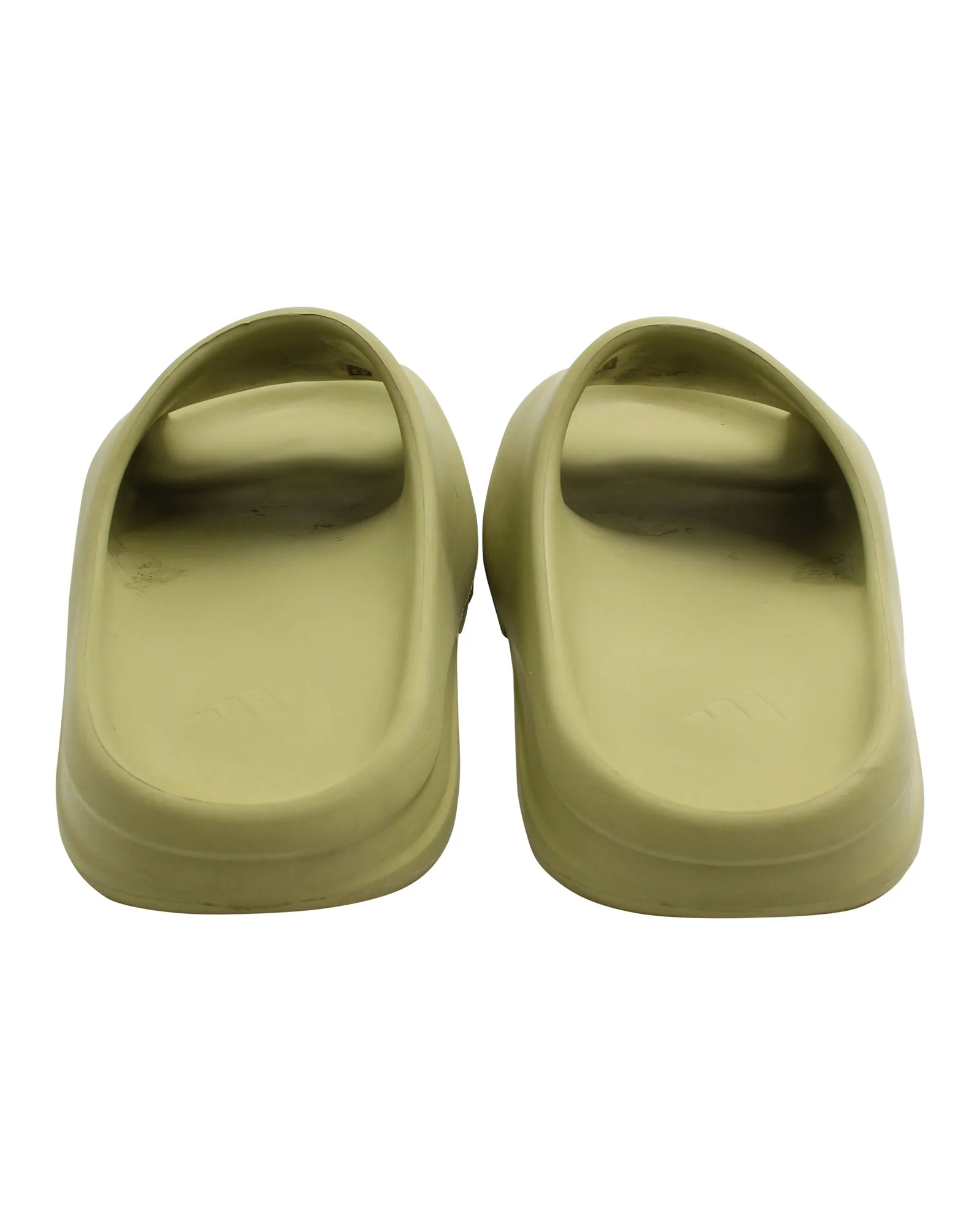 Yeezy Resin Slides in Green Rubber