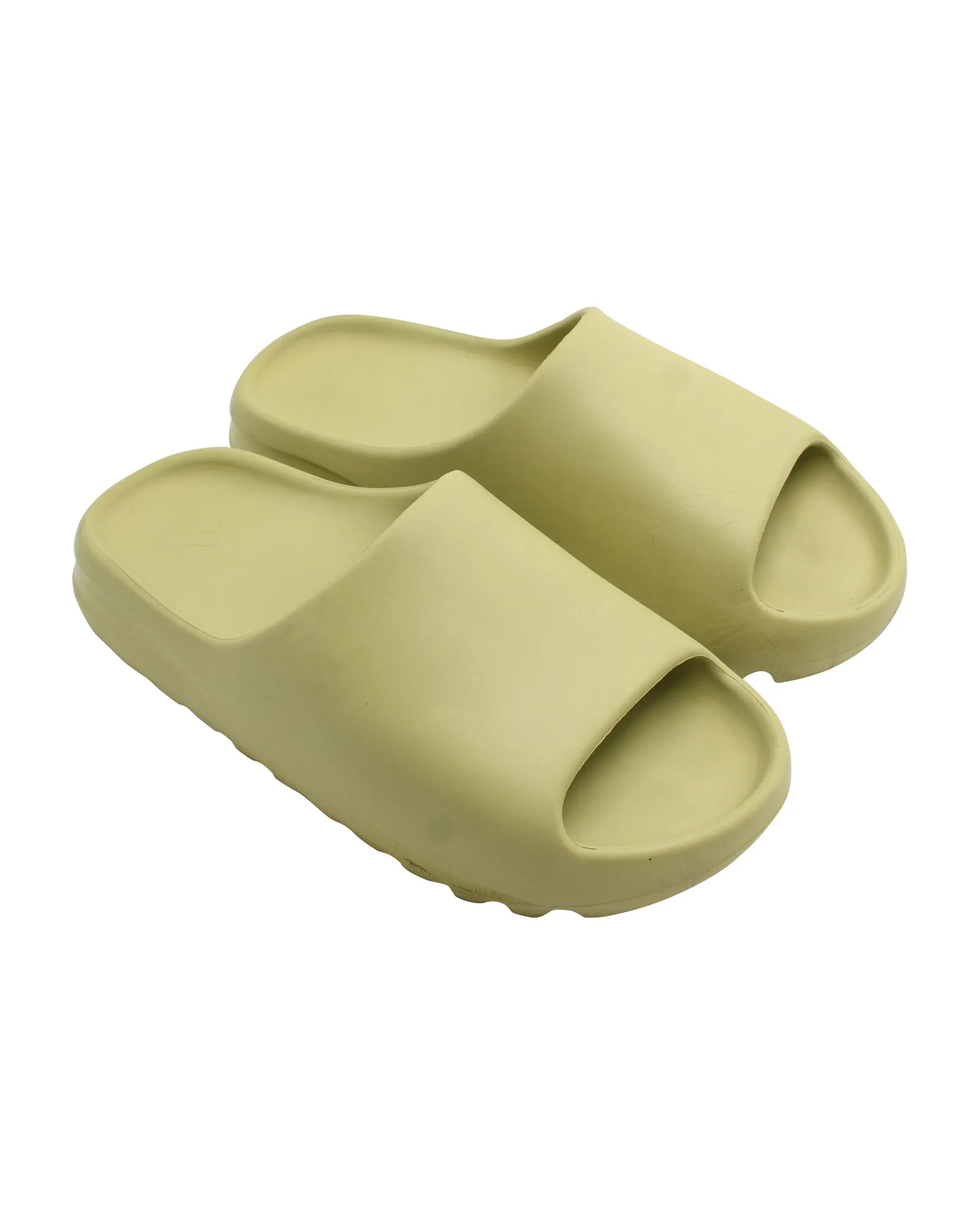 Yeezy Resin Slides in Green Rubber