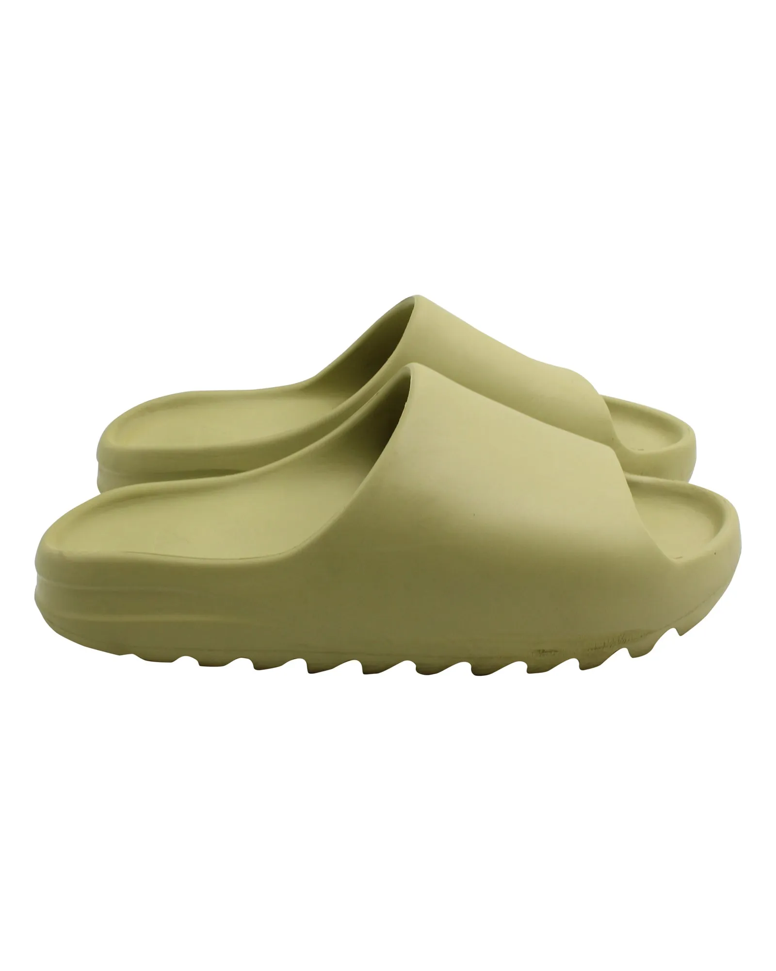 Yeezy Resin Slides in Green Rubber