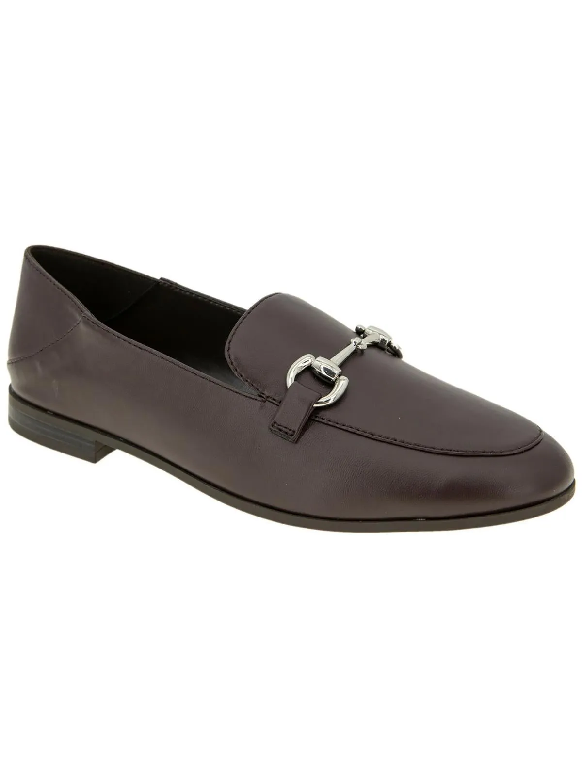 Zeldi Womens Faux Leather Slip-On Loafers