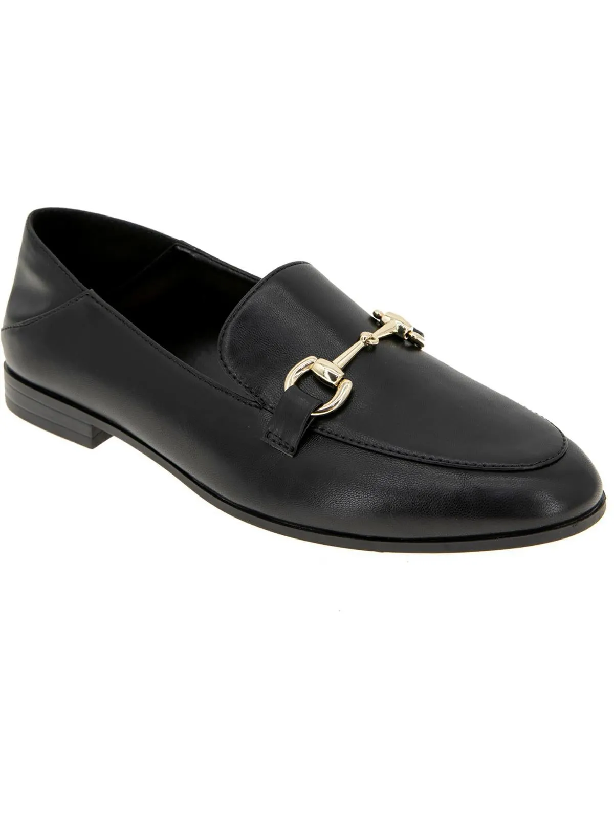 Zeldi Womens Faux Leather Slip-On Loafers