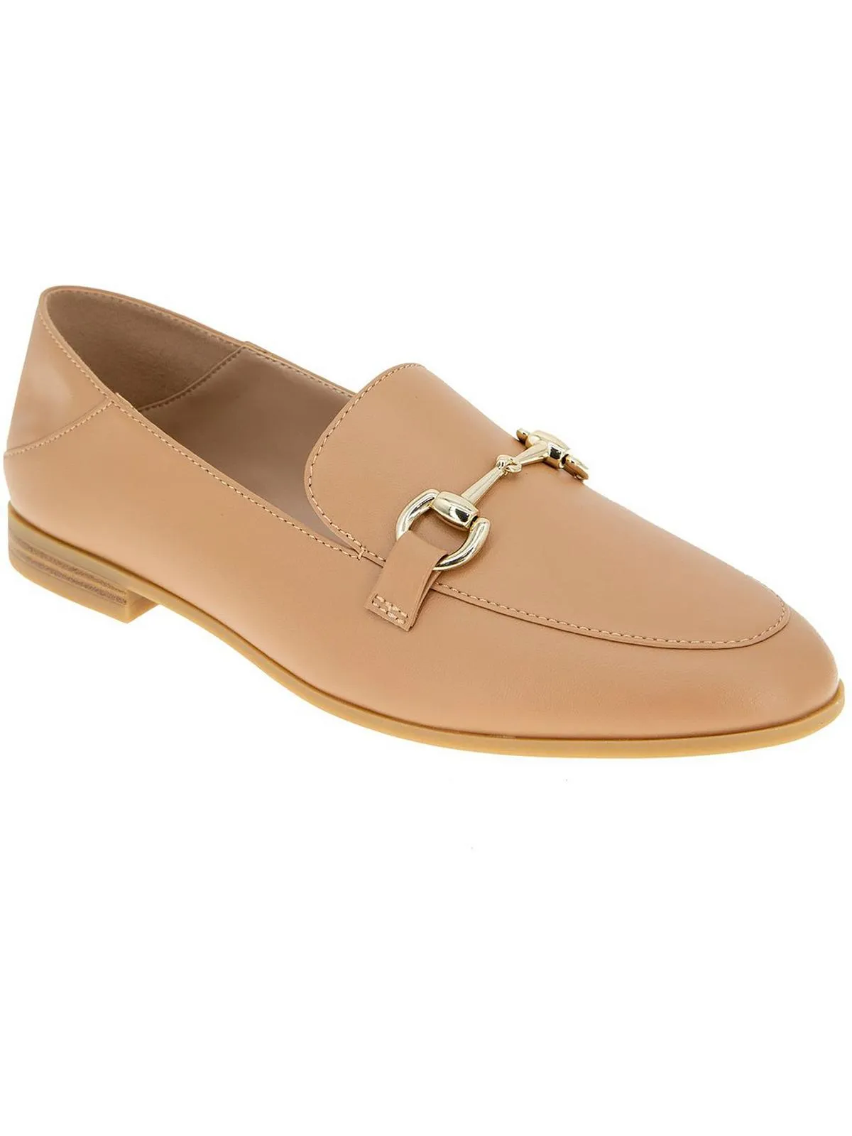 Zeldi Womens Faux Leather Slip-On Loafers