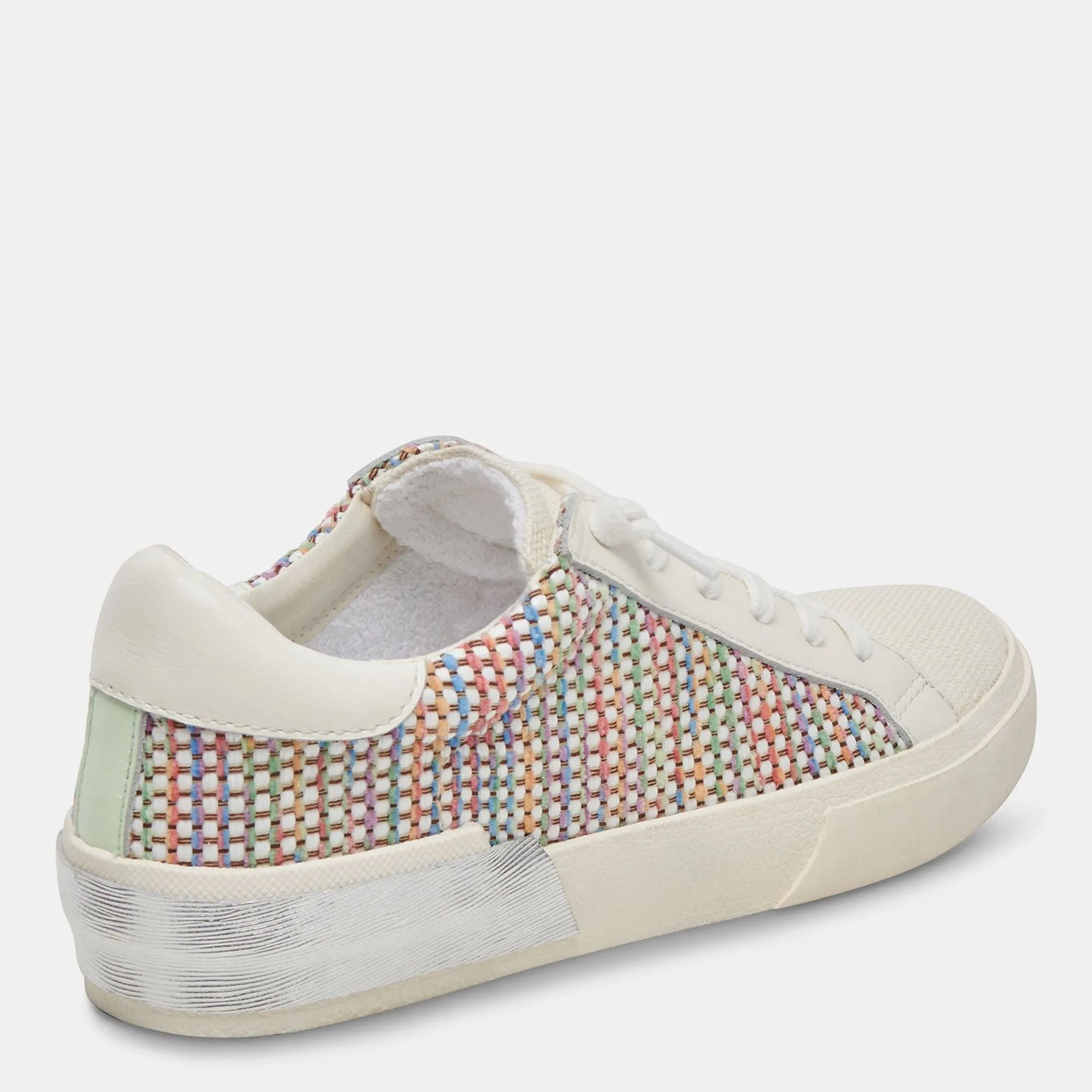 Zina Pride Sneakers White Multi Raffia