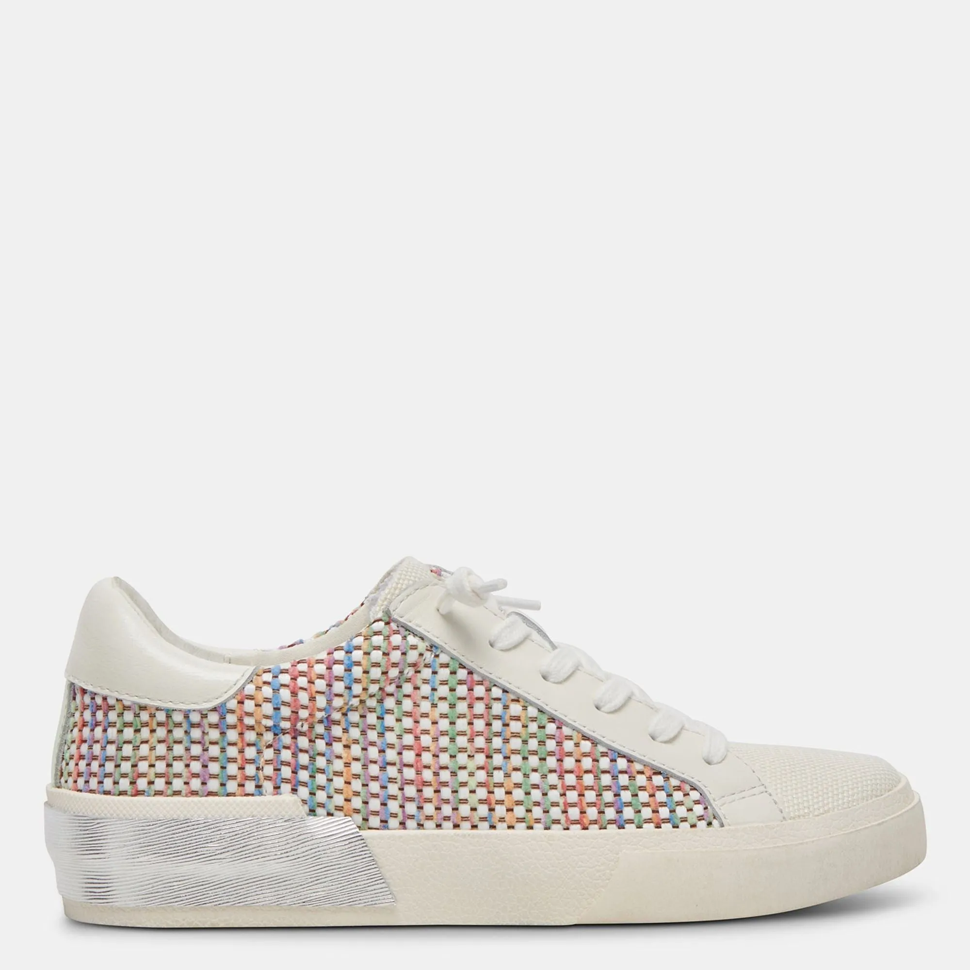 Zina Pride Sneakers White Multi Raffia
