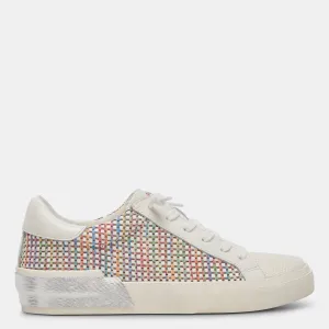 Zina Pride Sneakers White Multi Raffia